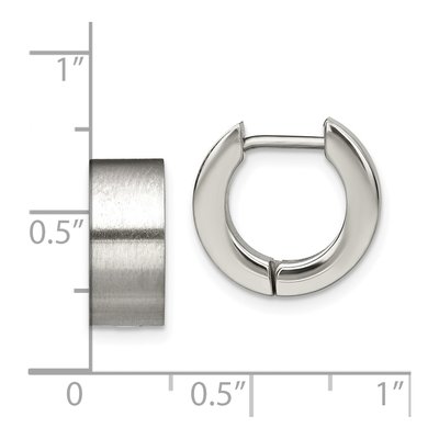 Stainless Steel 11mm Huggie Hoop Earrings – view 7