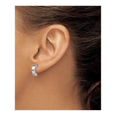 Stainless Steel 10mm Hoop Earrings – view 6