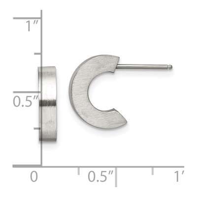 Stainless Steel 10mm Hoop Earrings – view 7