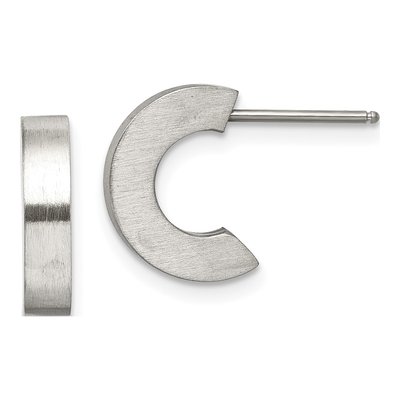 Stainless Steel 10mm Hoop Earrings