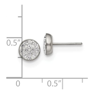 Chisel Stainless Steel Crystal Post Earrings – view 7