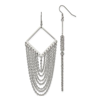Stainless Steel Multi Dangle Earrings