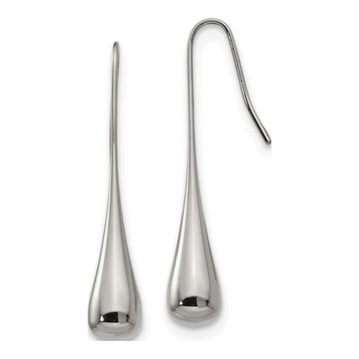 Stainless Steel Shepherd Hook Dangle Earrings