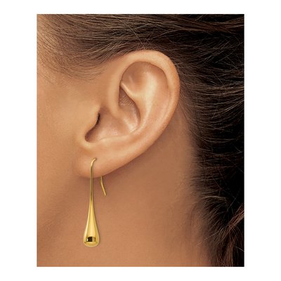 Stainless Steel IP Shepherd Hook Dangle Earrings – view 6