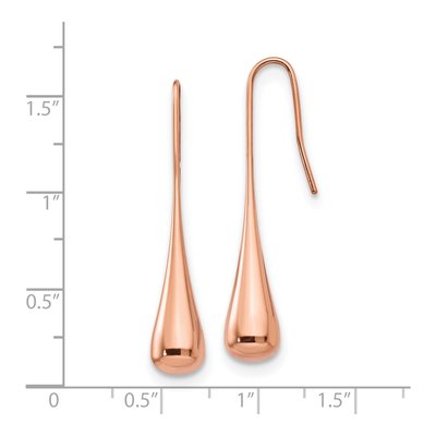 Stainless Steel IP Shepherd Hook Dangle Earrings – view 7