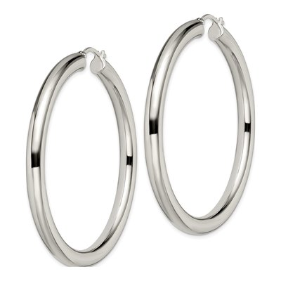 Stainless Steel 62mm Hoop Earrings – view 4