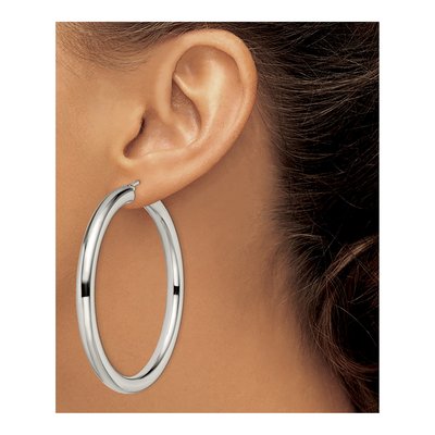Stainless Steel 62mm Hoop Earrings – view 5