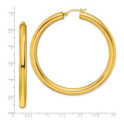 Stainless Steel 62mm Hoop Earrings – view 6