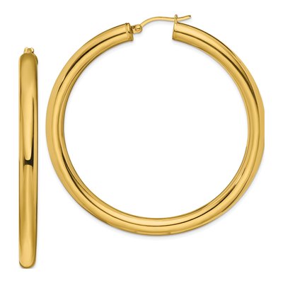 Stainless Steel 62mm Hoop Earrings