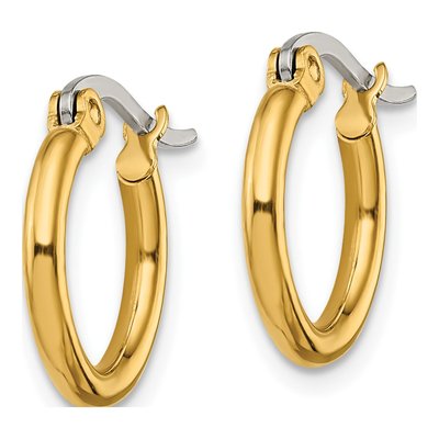 Stainless Steel 16mm Hoop Earrings – view 5