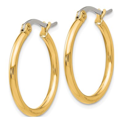 Stainless Steel 26mm Hoop Earrings – view 4
