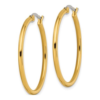 Stainless Steel 32mm Hoop Earrings – view 4
