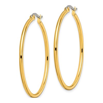 Stainless Steel 40mm Hoop Earrings – view 4