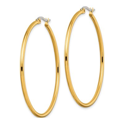 Stainless Steel 48mm Hoop Earrings – view 4