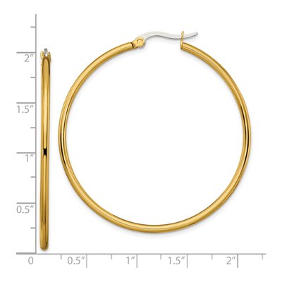 Stainless Steel 48mm Hoop Earrings – view 6