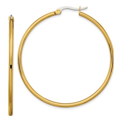 Stainless Steel 48mm Hoop Earrings