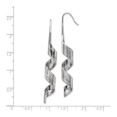 Stainless Steel Swirl Dangle Earrings – view 5