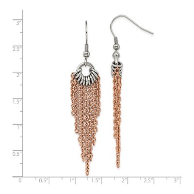 Stainless Steel IP Dangle Earrings – view 6