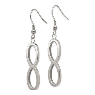 Stainless Steel Infinity Dangle Earrings – view 4