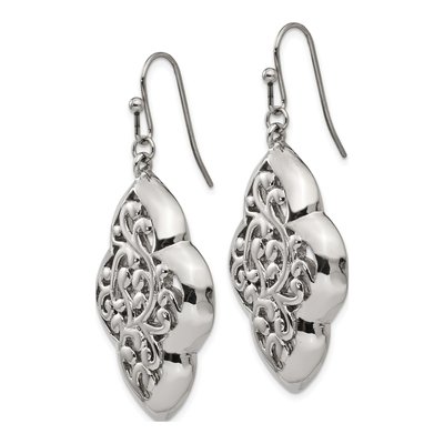Stainless Steel Dangle Earrings – view 4