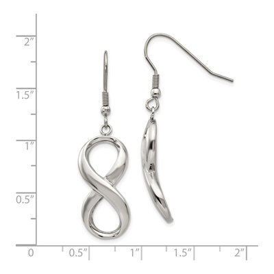 Stainless Steel Infinity Dangle Earrings – view 6
