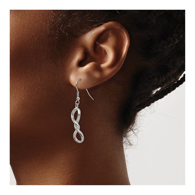 Stainless Steel Infinity Dangle Earrings – view 5