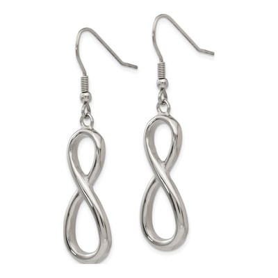Stainless Steel Infinity Dangle Earrings – view 4
