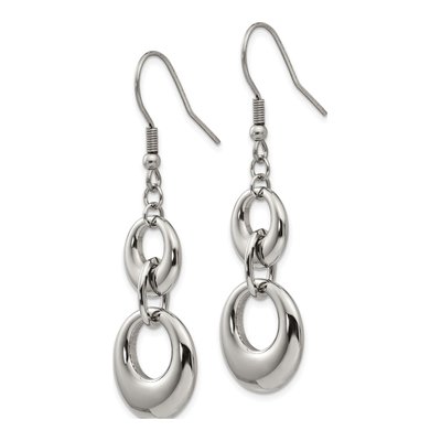 Chisel Stainless Steel Circle Dangle Earrings – view 4