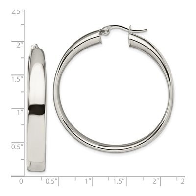 Stainless Steel Hoop Earrings – view 6
