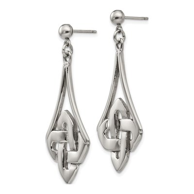 Stainless Steel Celtic Dangle Earrings – view 4