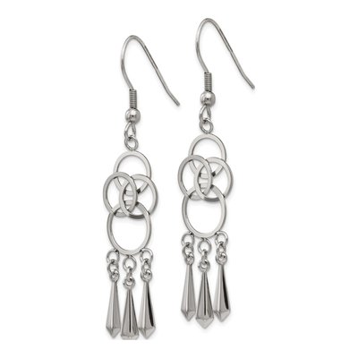 Stainless Steel Dangle Earrings – view 4