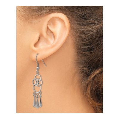 Stainless Steel Dangle Earrings – view 5