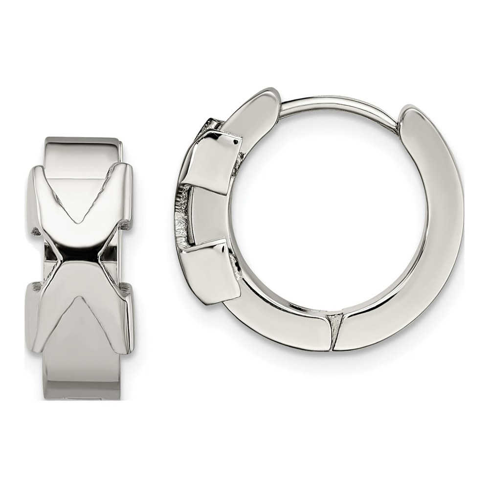 Stainless Steel Huggie Hoop Earrings