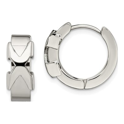 Stainless Steel Huggie Hoop Earrings