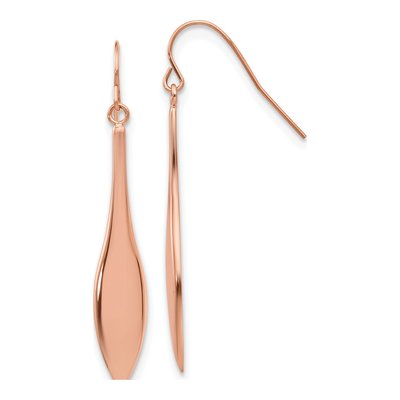 Stainless Steel IP Dangle Earrings