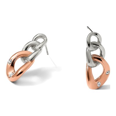 Stainless Steel Crystal Dangle Earrings – view 7