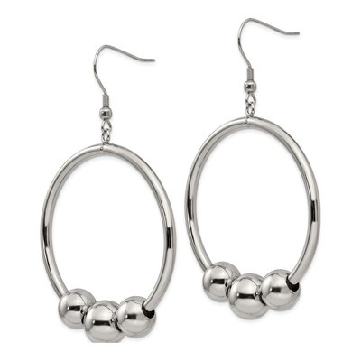 Stainless Steel Dangle Earrings – view 4