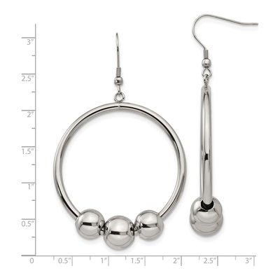Stainless Steel Dangle Earrings – view 6