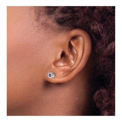Stainless Steel CZ Stud Earrings – view 5