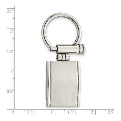 Stainless Steel Key Ring - Brushed & Polished – view 6