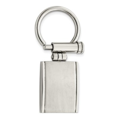 Stainless Steel Key Ring - Brushed & Polished