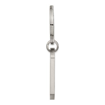 Stainless Steel Brushed Dad Key Ring – view 5