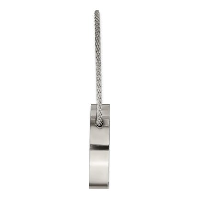 Stainless Steel Polished Cable Key Ring – view 4