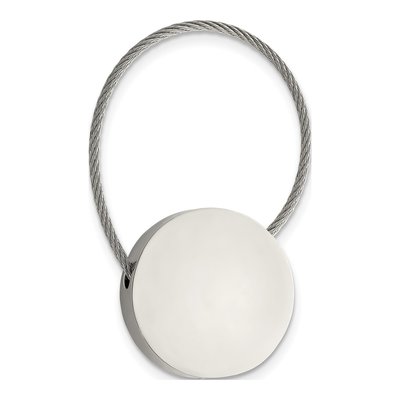 Stainless Steel Polished Cable Key Ring