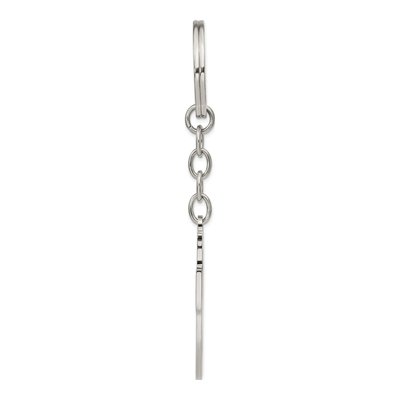 Stainless Steel Cross Key Ring – view 4