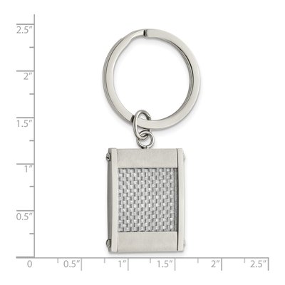 Stainless Steel Carbon Fiber Key Ring – view 5
