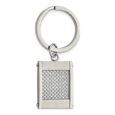 Stainless Steel Carbon Fiber Key Ring