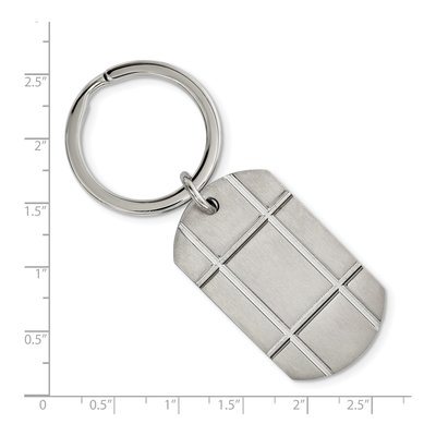Stainless Steel Brushed Key Ring – view 4