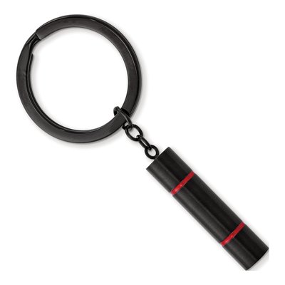 Stainless Steel Black IP Key Ring