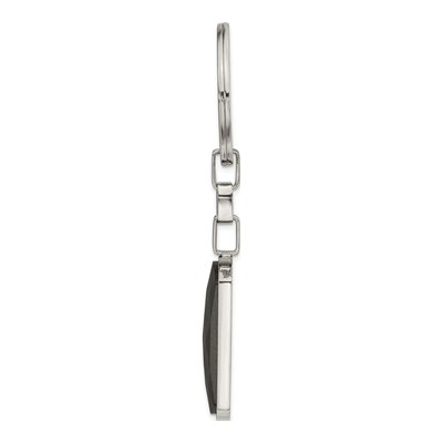 Stainless Steel Carbon Fiber Key Ring – view 3